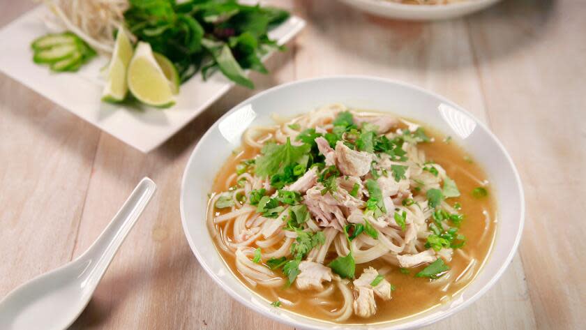 Quick chicken pho