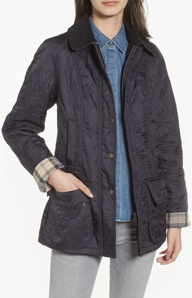 Barbour Beadnell Fleece Lined Quilted Jacket (Photo via Nordstrom)