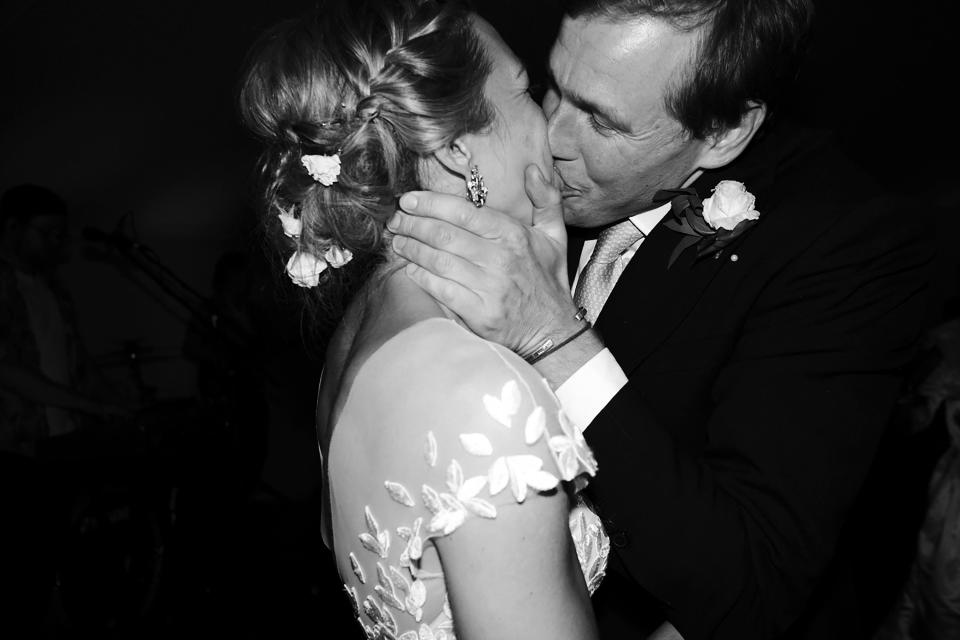 A celebratory kiss to complete our first dance—and all we have ahead.