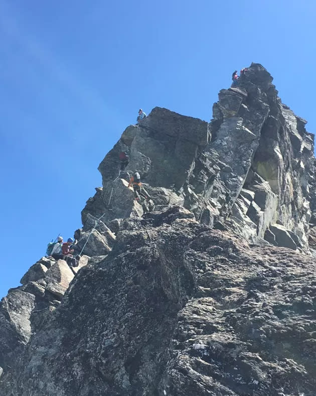 The West Ridge of Forbidden Peak. (B. Ducay / NPS)