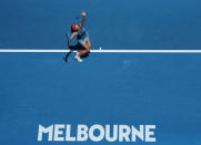 Tennis - Australian Open - Fourth Round - Melbourne Park, Melbourne, Australia, January 20, 2019. Russia's Maria Sharapova in action during the match against Australia's Ashleigh Barty. REUTERS/Lucy Nicholson