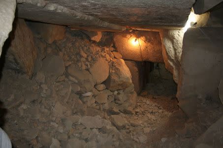 intérieur de la pyramide de Sahourê Crédit : Mohamed Ismail Khaled / Julius-Maximilans-Universität Würzburg