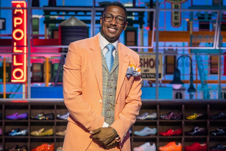 Talk show host Nick Cannon poses for a portrait on the set of 