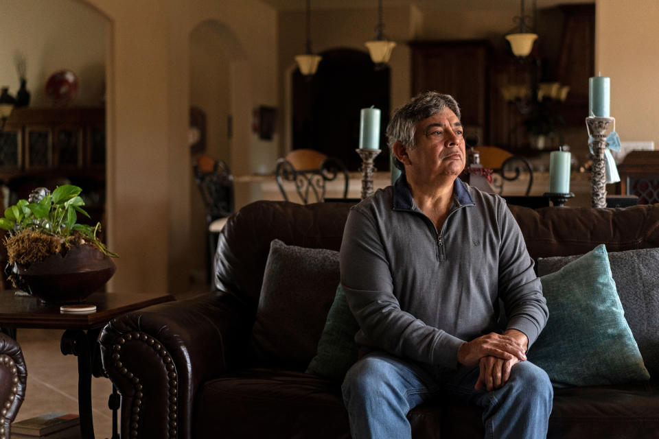 José Aguilar en Missouri City, Texas, el 24 de febrero de 2021. (Go Nakamura/The New York Times)