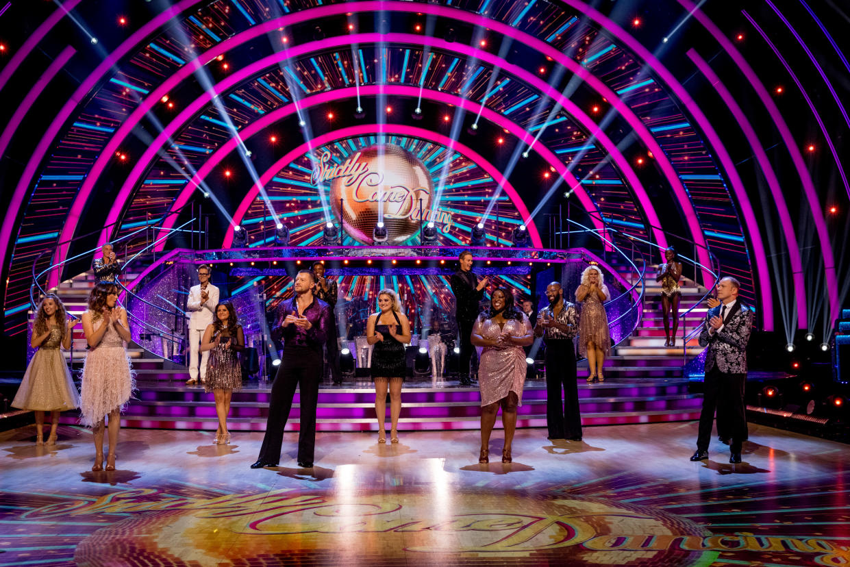 Programme Name: Strictly Come Dancing 2021 - TX: 18/09/2021 - Episode: Strictly Come Dancing - Launch Show (No. n/a) - Picture Shows:  The Strictly Come Dancing Celebrities - (C) BBC - Photographer: Guy Levy