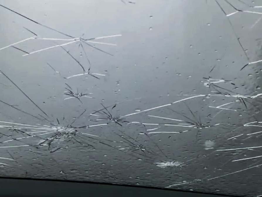 Hailstones the size of ping pong balls have smashed car windscreens and ruined crops in eastern France.The storm lashed the Auvergne-Rhone-Alps region, which bore the brunt of the damage on Sunday.A 51-year-old German woman was killed after high winds brought down a tree on her camp site while a tourist drowned around 50km to the north in Switzerland’s Lake Geneva.Footage captured hailstones smashing car windows and roads quickly flooding, while photos showed the damage caused to crops, farms and homes.France’s agriculture minister, Didier Guillaume, said the state would declare a natural emergency to deal with the aftermath.At least 12 people were injured and over 2,000 houses were left without electricity until Sunday evening, local media reported.“It was apocalyptic,” Marie-Helene Thoravaldes, the mayor of Romans-sur-Isere, told France Info.> À Chateauneuf sur Isère, auprès des agriculteurs dromois touchés, pour constater les dégâts mais aussi pour prendre des mesures d’urgence sur l’assurance, sur l’emploi et le social. @gouvernementFR @Min_Agriculture @Prefet26 @FDSEA26 pic.twitter.com/Z8eCUlgpSx> > — Didier GUILLAUME (@dguillaume26) > > June 17, 2019> Suite du département du ministre @dguillaume26 ce matin à Châteauneuf sur Isère. Constat de l'impact de la grêle sur les cultures de céréale, les vergers et les bâtiments agricoles. pic.twitter.com/ofD9YbMz4J> > — Préfet de la Drôme (@Prefet26) > > June 17, 2019Heavy thunderstorms have been forecast to hit parts of the UK this week.Some parts of the country are likely to see a month’s worth of rain in 24 hours, the Met Office has warned.