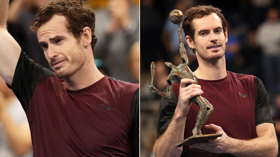 Andy Murray was full of emotion after winning the European Open. 