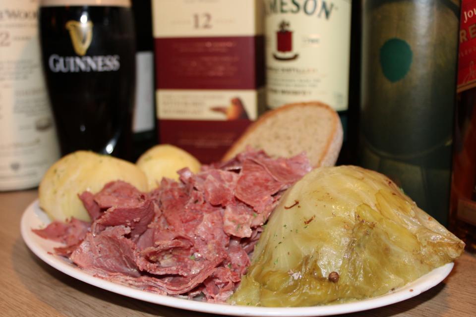 A corned beef and cabbage dinner at Kelly's Tavern in Neptune City.