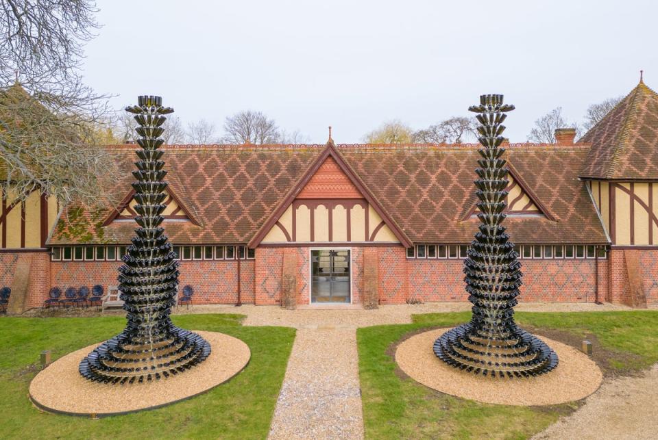 Joana Vasconcelos’s ‘Lafite’ sculptures at the Dairy (Waddesdon Image Library/Merriman Photography)