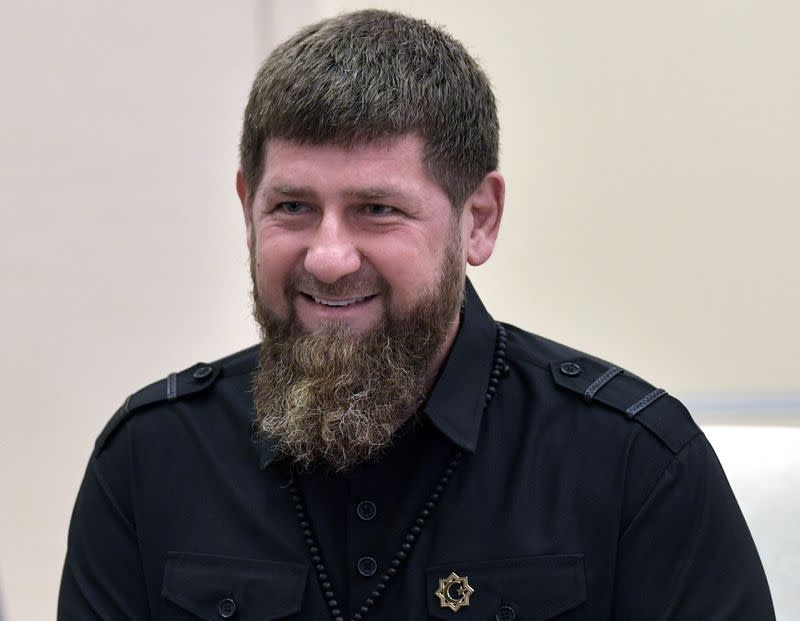 Head of the Chechen Republic Kadyrov meets with Russia's President Putin near Moscow