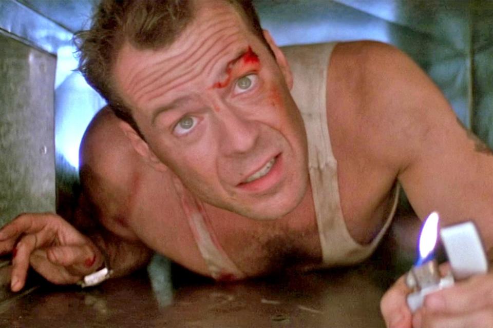 Die Hard (1988)Christmas reference moments. Bruce Willis