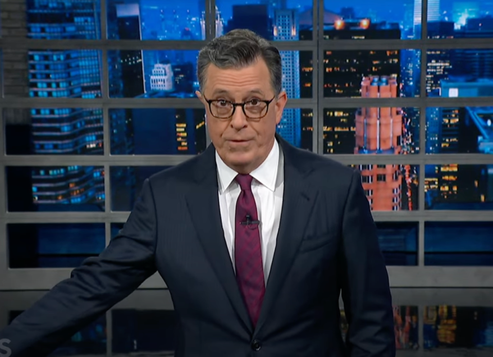 Stephen Colbert likened Biden’s performance to a dead Abraham Lincoln (CBS/Stephen Colbert)