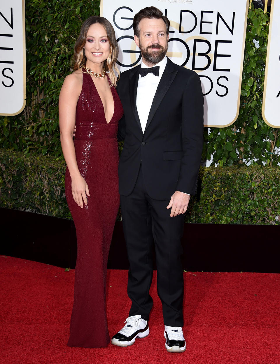 At the 2016 Golden Globes in Air Jordan 11s.