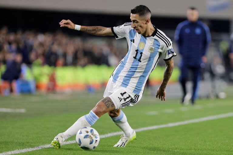 Ángel Di María juega sus últimos partidos con la camiseta de la selección argentina