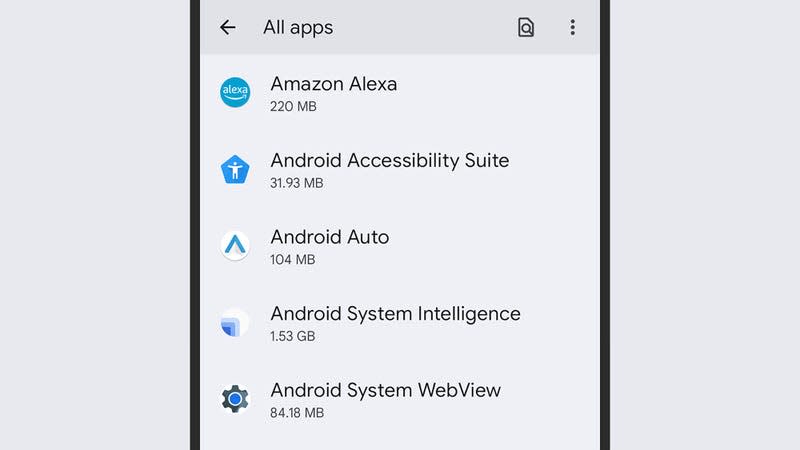 Do you need all your apps? - Screenshot: Android