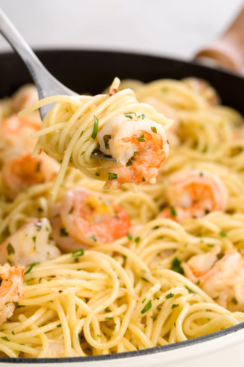 Shrimp Scampi Spaghetti