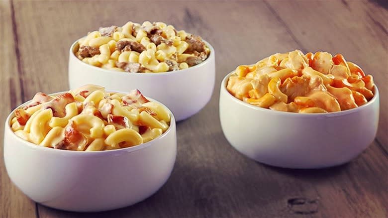 three kinds of mac and cheese