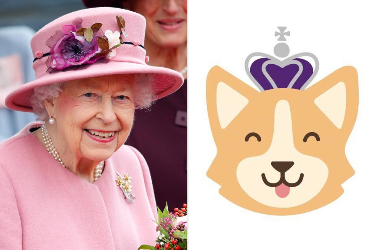 Queen Elizabeth II; PJ the corgi, our Jubilee emoji