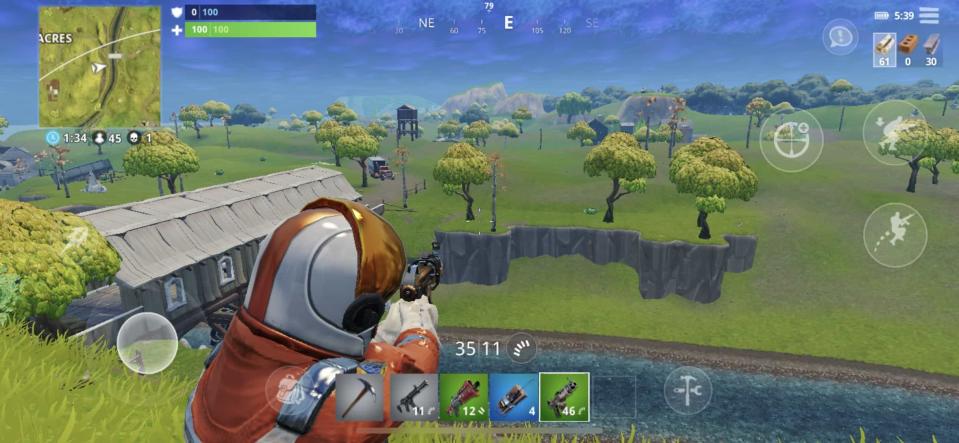 Fortnite’s controls are tiny and clumsy on the phone, but people don’t seem to care much.