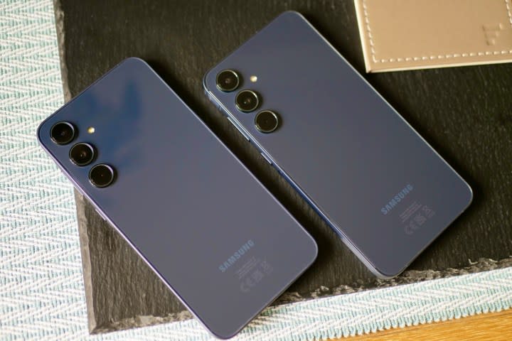 The Samsung Galaxy A35 and Galaxy A55.