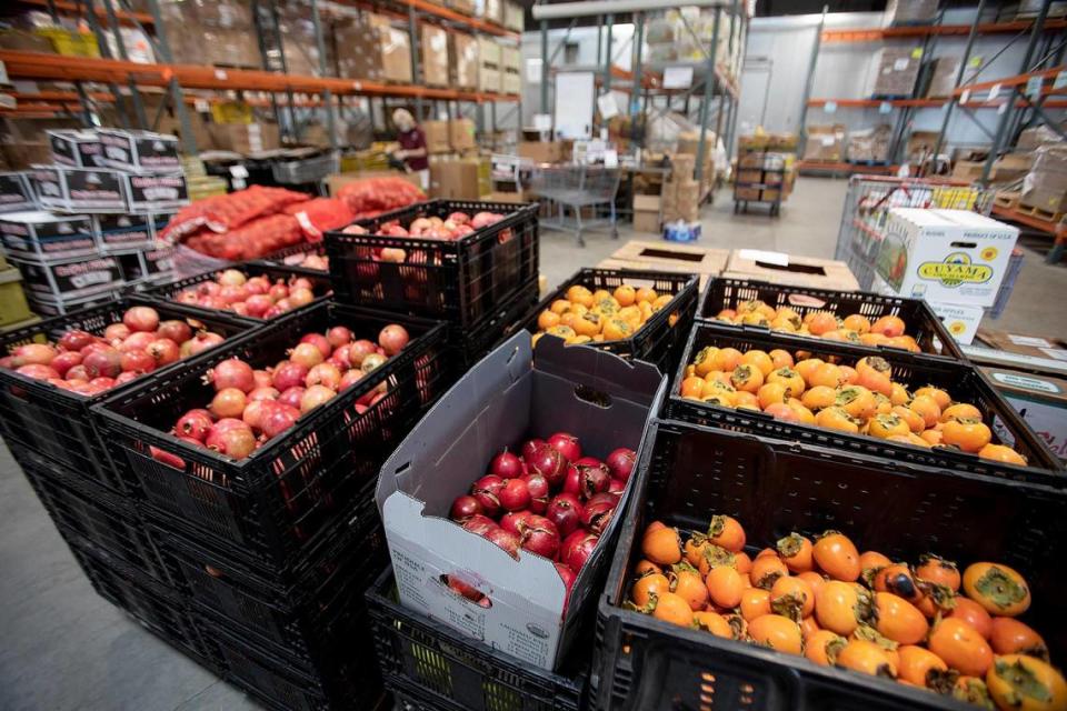 GleanSLO donated bins of fruit and vegetables to the SLO Food Bank ahead of Thanksgiving in 2021.