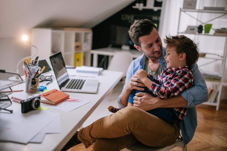 Parents have reported enjoying the increased family time during lockdown. (Getty Images)