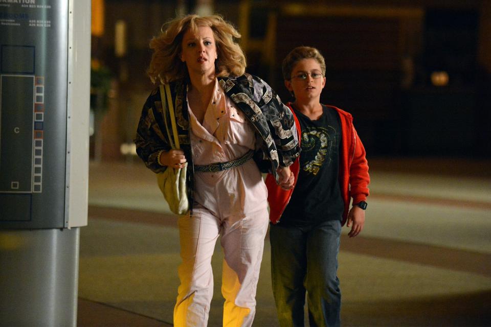 Wendi McLendon-Covey and Sean Giambrone on season 1 of 'The Goldbergs'