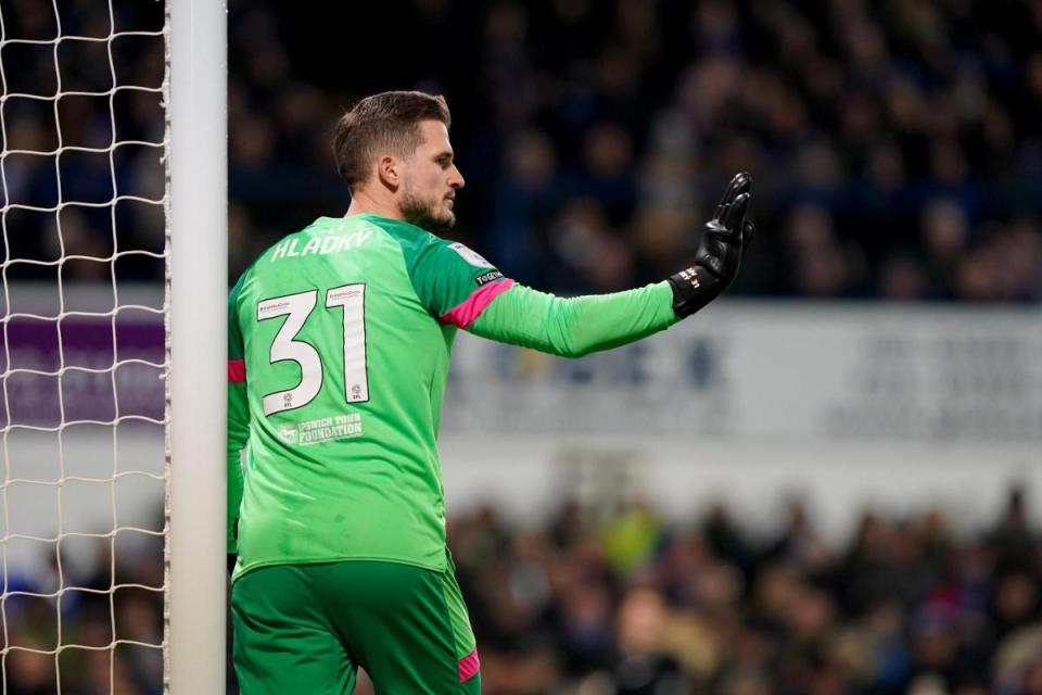 Ipswich Town keeper Vaclav Hladky will soon be a free agent. <i>(Image: PA)</i>