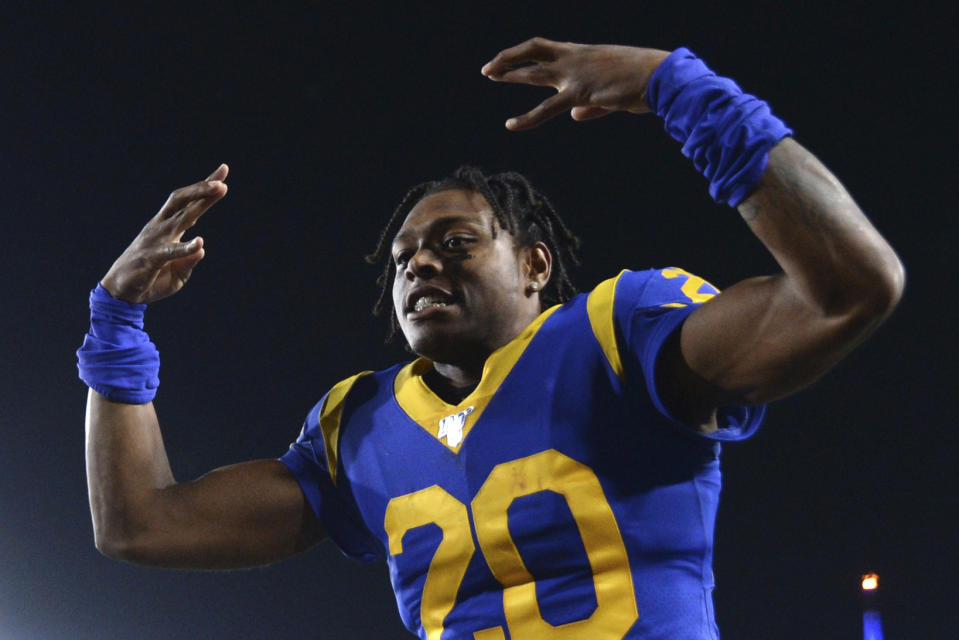 Los Angeles Rams cornerback Jalen Ramsey is entering the final year of his contract. (AP Photo/Kyusung Gong, File)