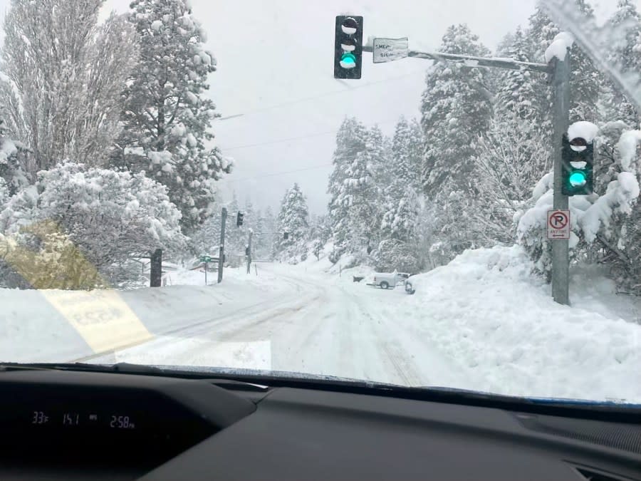 Photos taken on Mt. Charleston Monday afternoon by Brenda Talley who is on the Mt. Charleston Advisory Board.