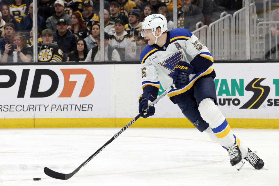 St. Louis Blues defenseman Colton Parayko (55)