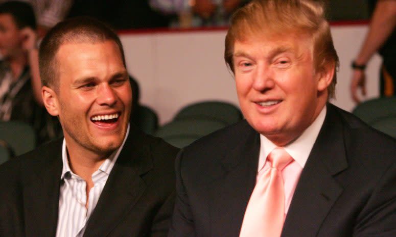 Tom Brady and President Trump.