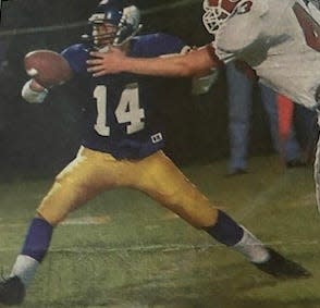 Sophomore Ricky Stafford replaced senior Jim Foster at quarterback after Foster broke his ankle in the ninth game of Clarksville's 2000 season.