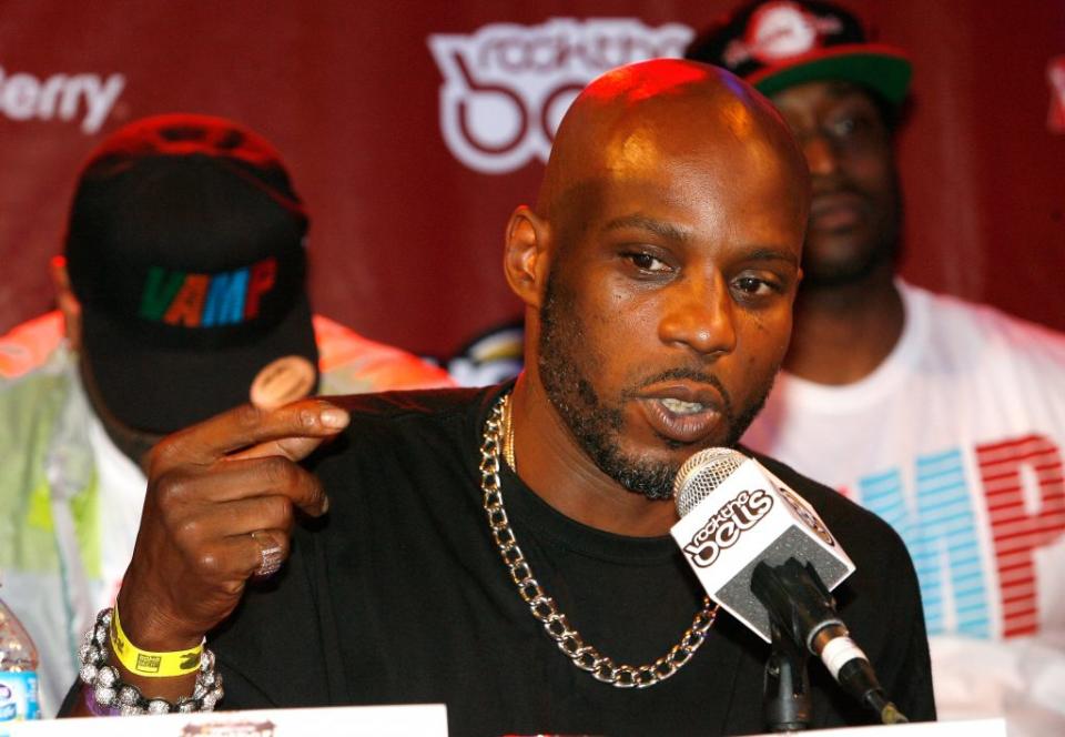 DMX speaks during the 2012 Rock the Bells Festival press conference and Fan Appreciation Party on at Santos Party House on June 13, 2012 in New York City. (Photo by Mike Lawrie/Getty Images)
