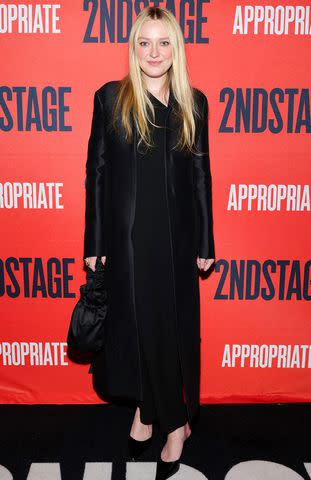 <p>Arturo Holmes/Getty Images</p> Dakota Fanning at opening night of 'Appropriate'