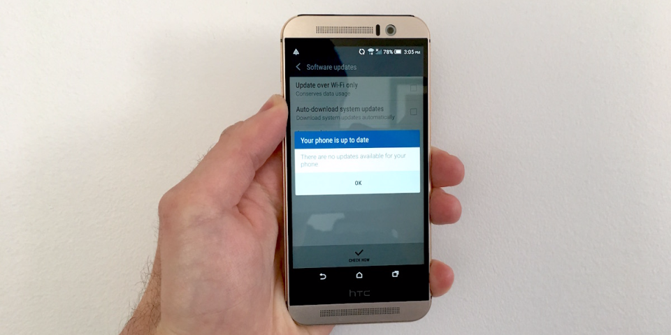 htc one m9 software update