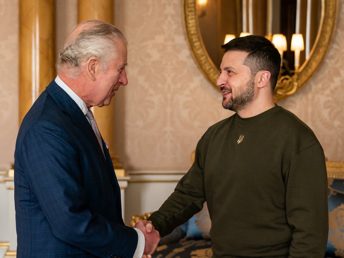 Fake news sites are falsely claiming the King has sold his royal residence Highgrove House to Ukrainian President Volodymyr Zelenskyy for £20 million (Getty Images)