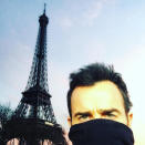<p>While the <em>Leftovers</em> actor didn’t make the cut in his own pic with Jen, he selfied, while partially undercover, during another trip to the city a month earlier. (Photo: <a rel="nofollow noopener" href="https://www.instagram.com/p/BBH0-3rQ4m-/?taken-by=justintheroux&hl=en" target="_blank" data-ylk="slk:Justin Theroux via Instagram;elm:context_link;itc:0;sec:content-canvas" class="link ">Justin Theroux via Instagram</a>) </p>