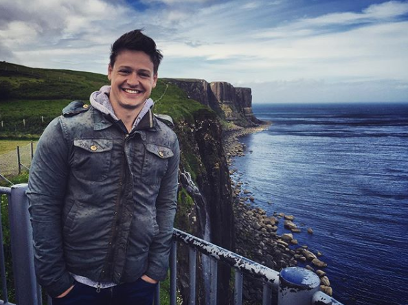 'Stormy weather overlooking Kilt Rock,' Matt Agnew captioned this Instagram snap from Scotland. Photo: Instagram/drmattagnew.