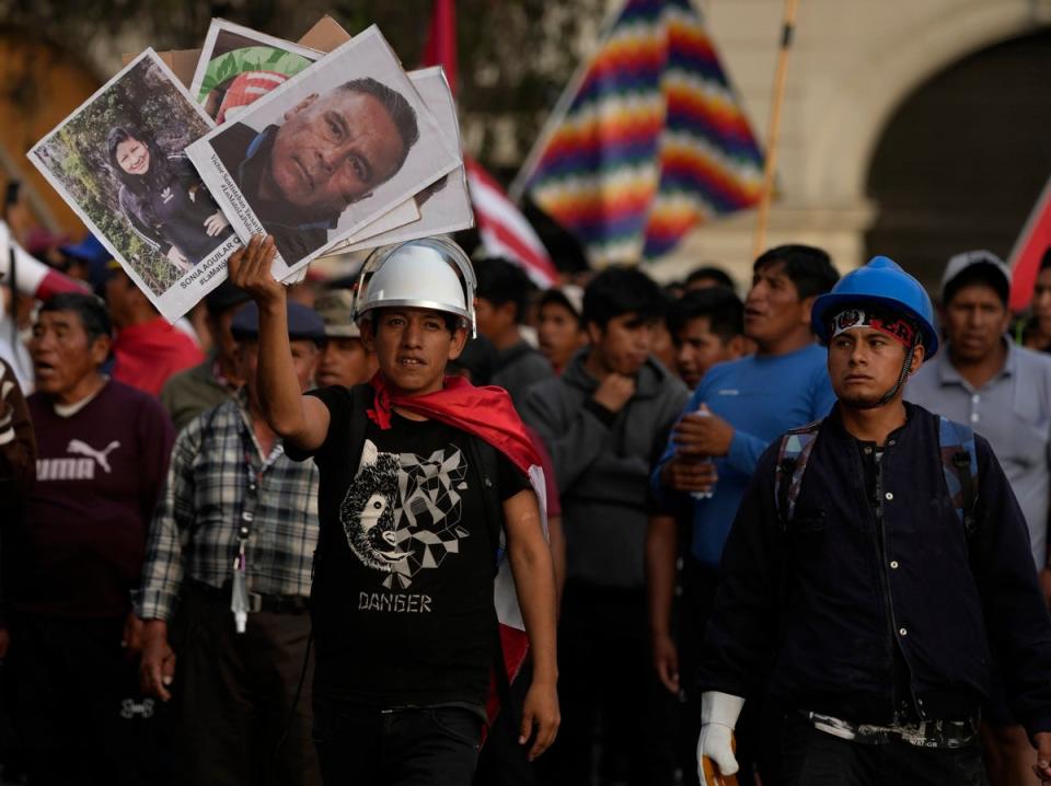 PERÚ-PROTESTAS (AP)