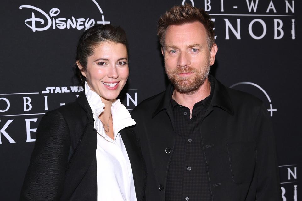 Mary Elizabeth Winstead and Ewan McGregor attend a surprise premiere of the first two episodes of “Obi-Wan Kenobi” at Star Wars Celebration in Anaheim, California on May 26th.