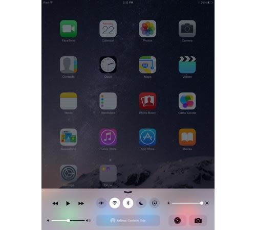 iPad home screen