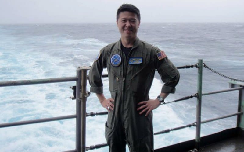 涉及間諜案的美國海軍台裔飛官林介良（Edward C. Lin）（臉書）