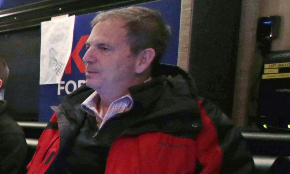 John Weaver on a campaign bus in New Hampshire on 20 Janjuary 2016.