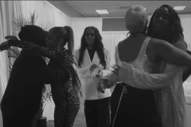 <p>Beyonce/Youtube</p> Beyoncé reunites with former Destiny's Child members in trailer.