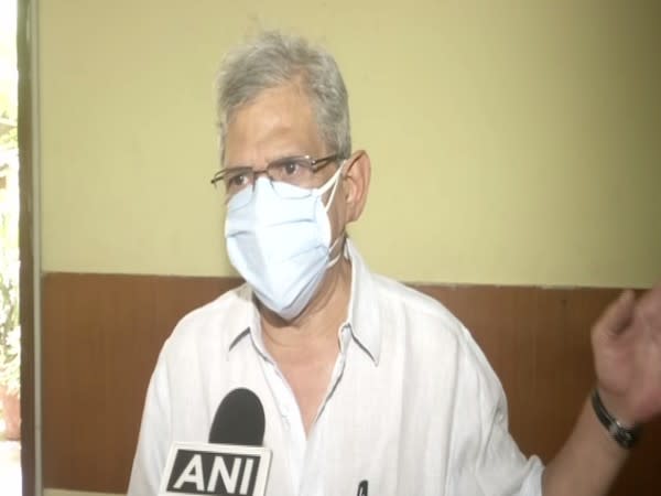 CPI(M) General Secretary Sitaram Yechury speaking to ANI. (Photo/ ANI)