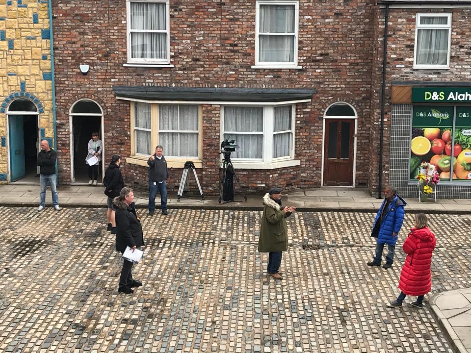 Coronation Street returned to socially distanced filming in May (ITV)