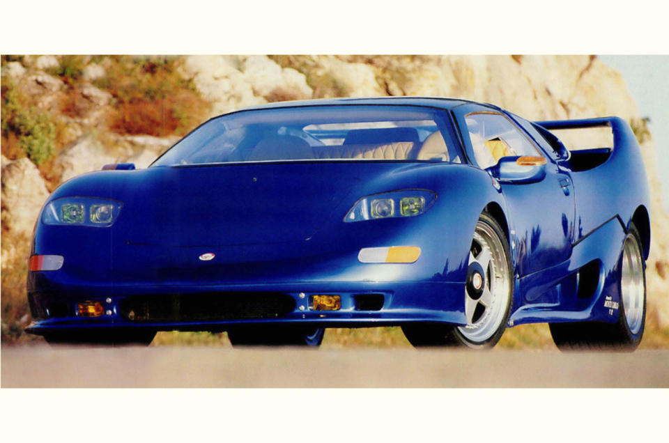 <p>It looked like a kit car, its design was so ungainly, yet the Centenaire was priced at $500,000 when it was unveiled in 1992. Powered by a mid-mounted <strong>Lamborghini V12</strong>, the MCA was designed by Italian styling outfit Castagna, but at the press launch in Monaco nobody was allowed to drive it.</p><p>It’s claimed that six were built, with the company even attempting to qualify at the <strong>1993 Le Mans</strong>, with disastrous results. With sales never getting off the ground the project was sold to microcar manufacturer Aixam-Mega, which relaunched it as the Monte Carlo – but sales proved just as elusive.</p>