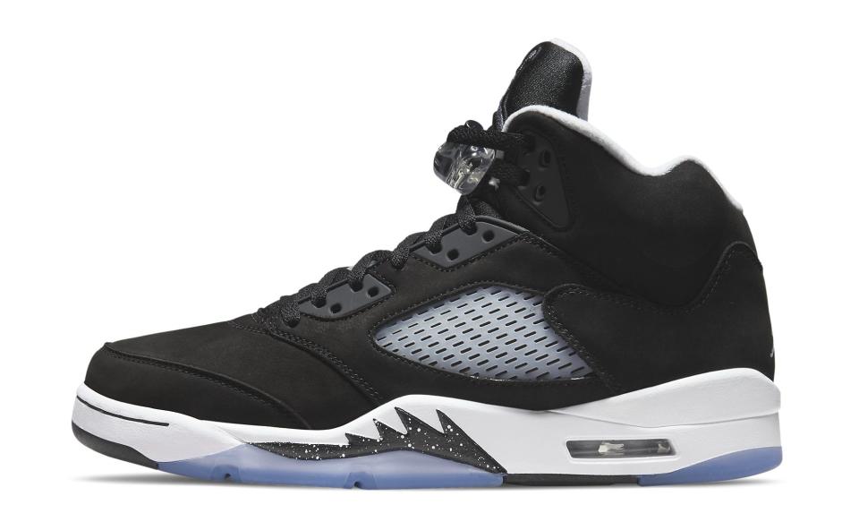 The lateral side of the Air Jordan 5 “Moonlight.” - Credit: Courtesy of Nike