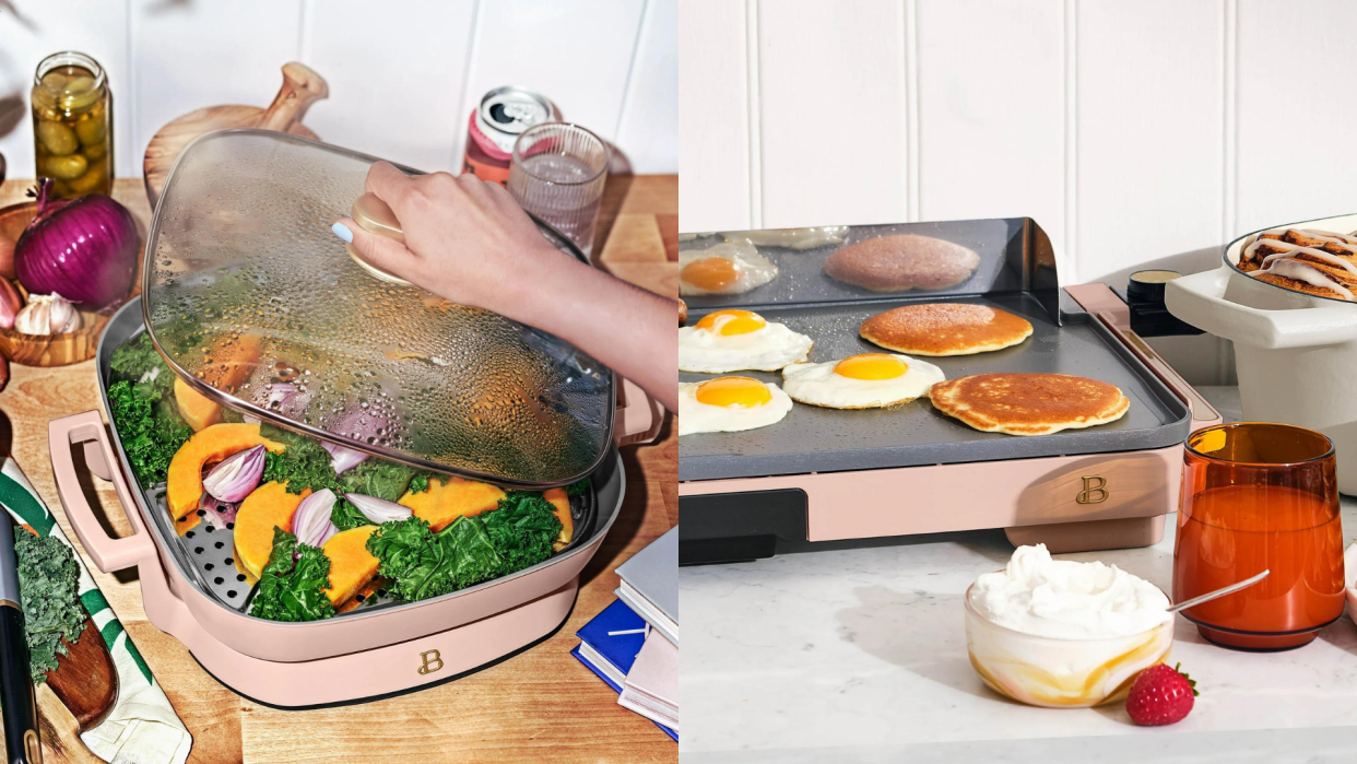 Make cooking easier (and more beautiful) with these pink appliances. (Walmart)